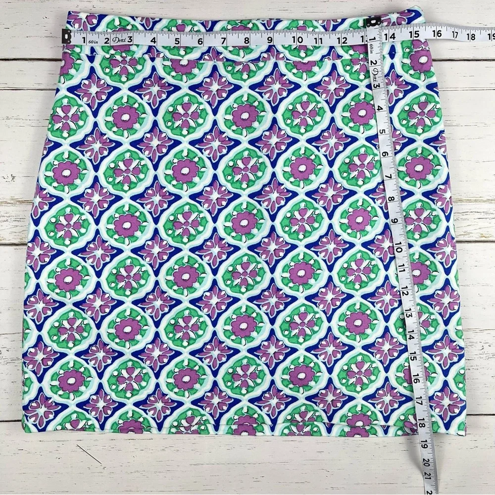 Talbots Medallion Print A-Line Skirt 4